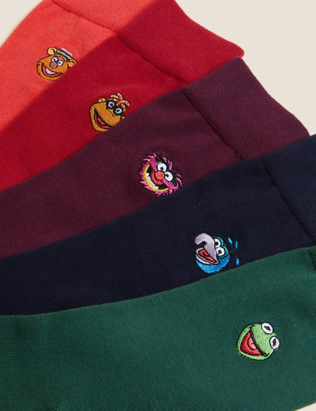 5pk Cotton Rich The Muppets™ Socks image 2
