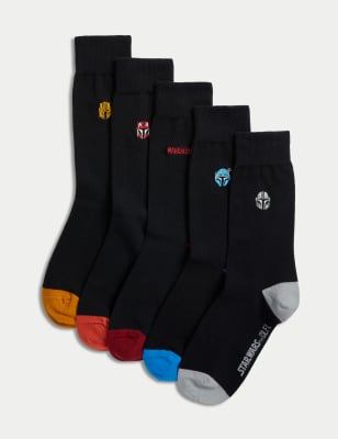 Black, Men's Longer Length Socks