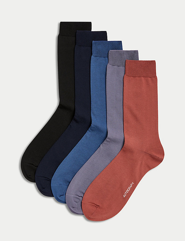 5pk Modal Pima Cotton Socks - BN