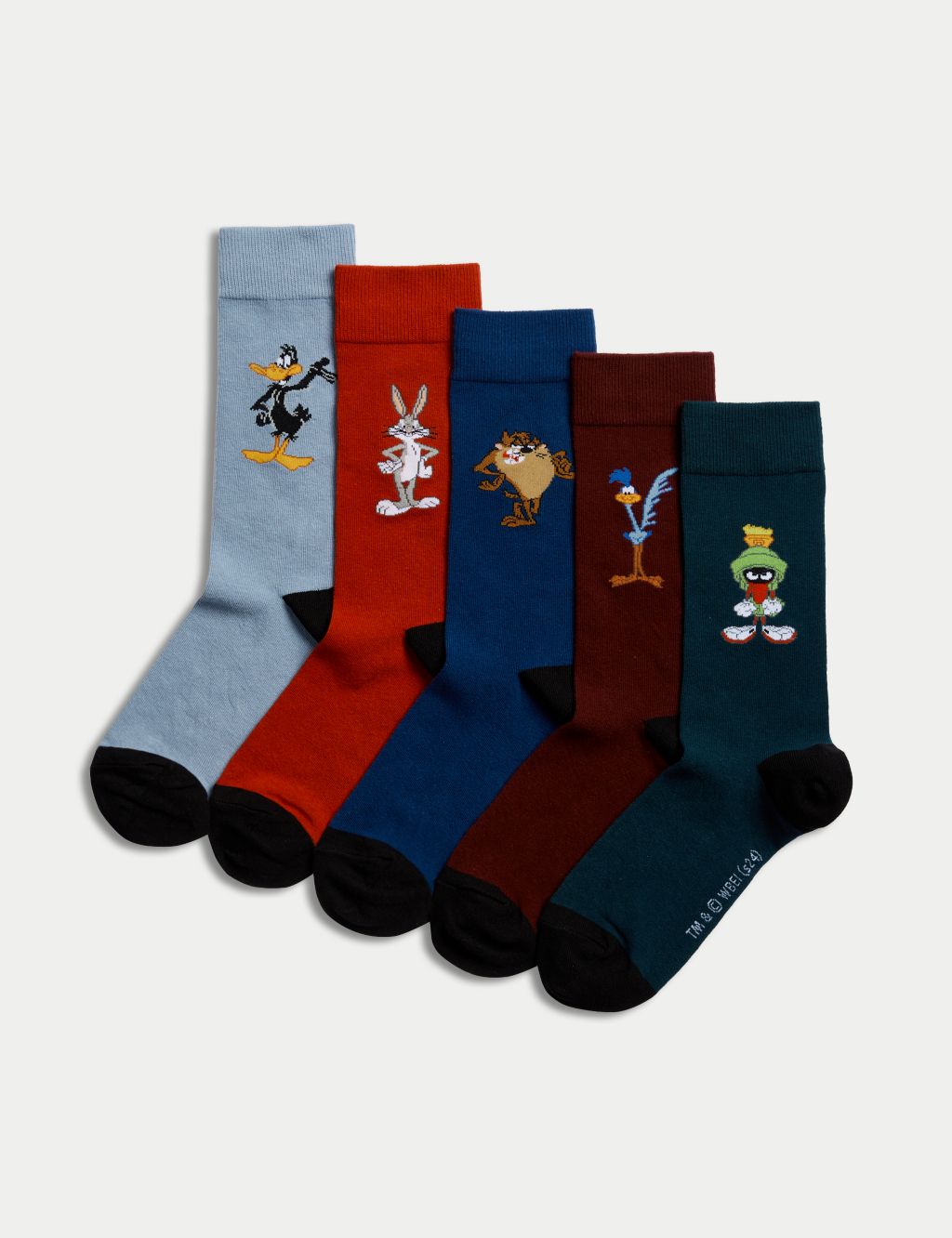 5pk Looney Tunes™ Cotton Rich Socks