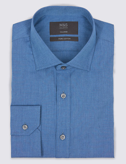 Tailored Fit Pure Cotton Shirt