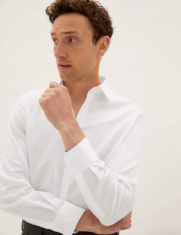 Tailored Fit Pure Cotton Shirt