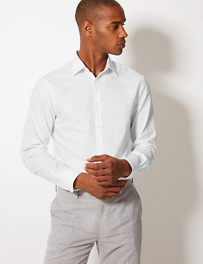 Skinny Fit Shirt with Stretch