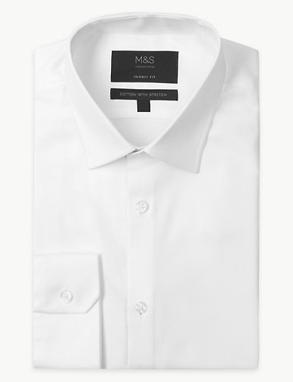 Skinny Fit Shirt with Stretch