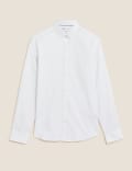 Slim Fit Cotton Rich Textured Shirt