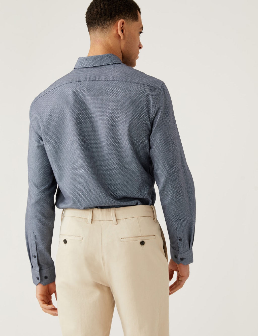 Regular Fit Stretch Textured Shirt image 4