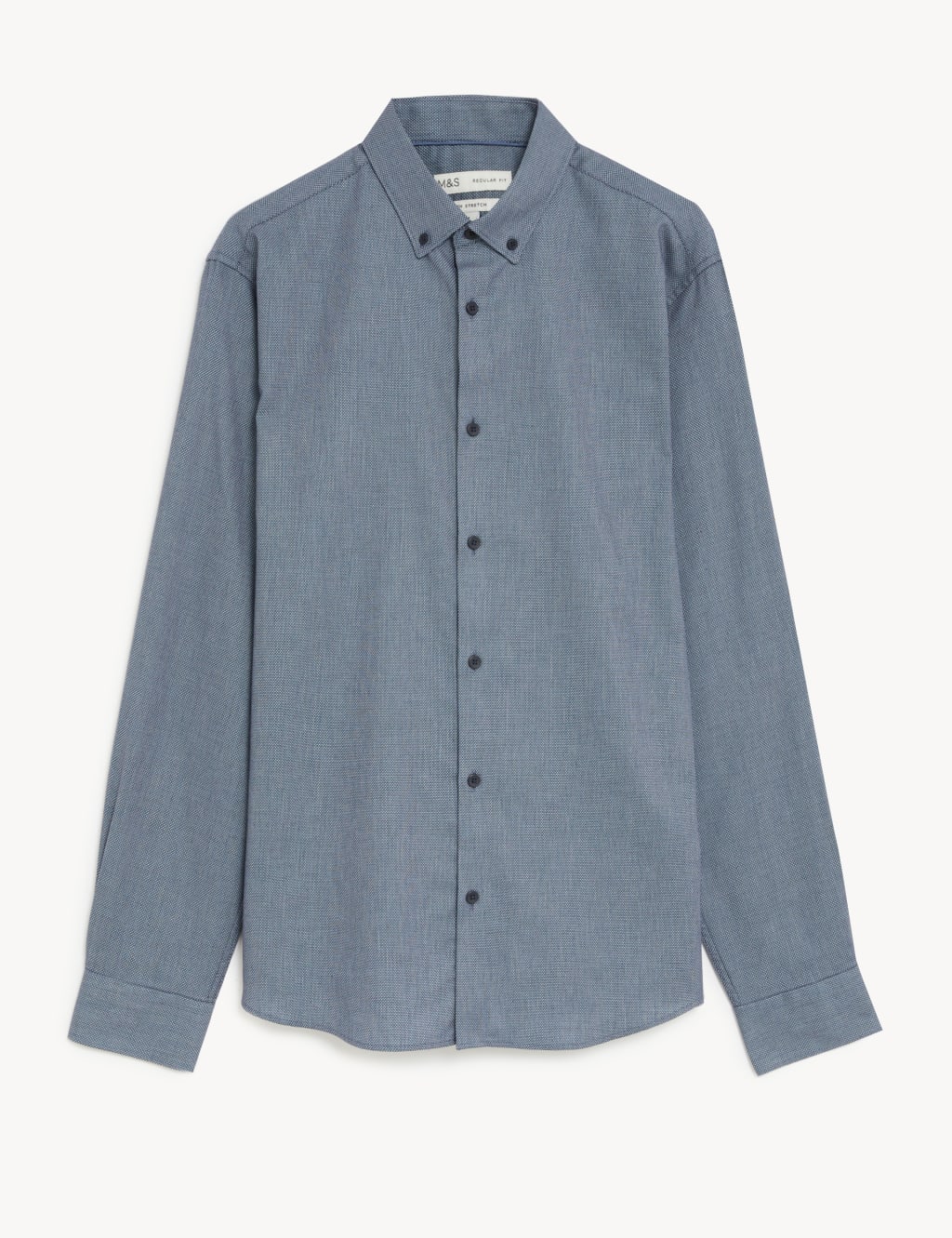 Regular Fit Stretch Textured Shirt image 2