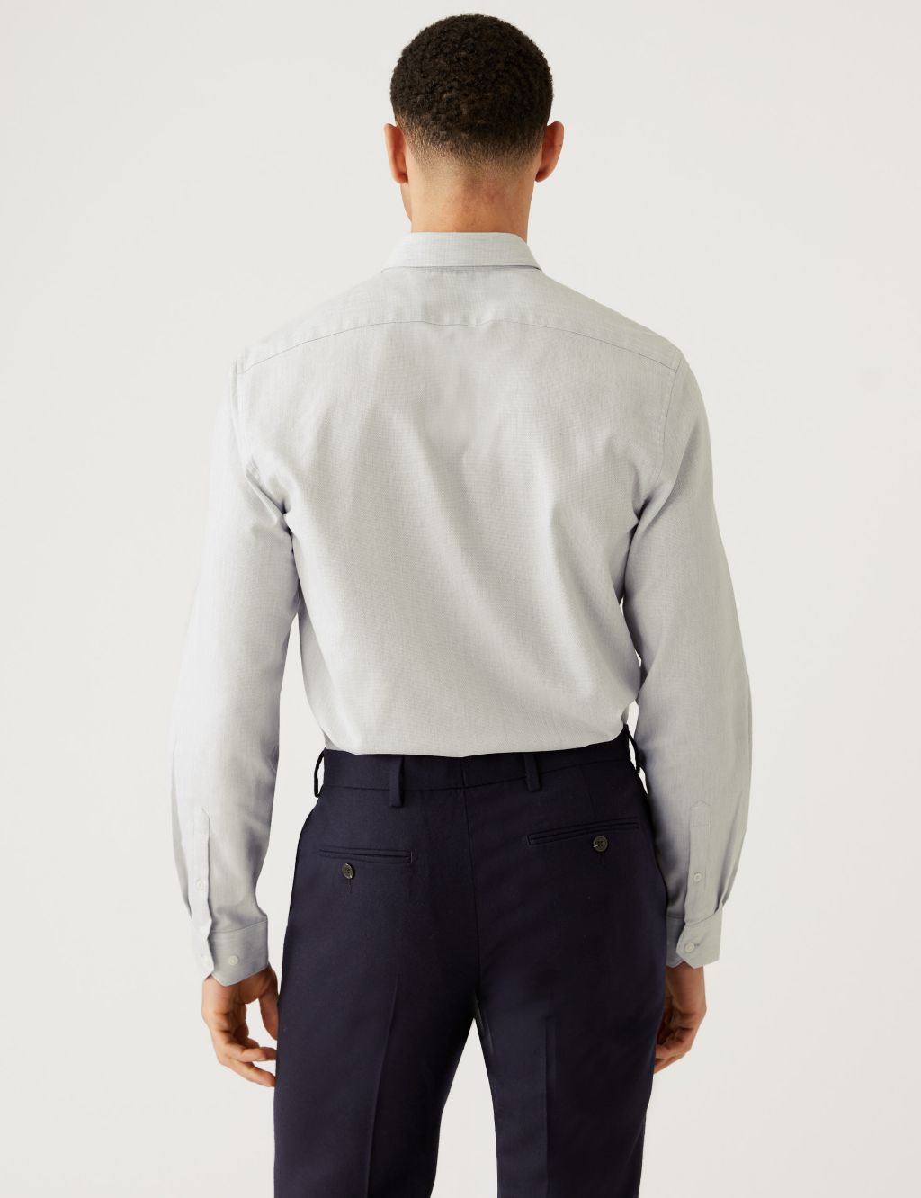 Regular Fit Stretch Textured Shirt image 5