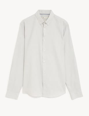 Regular Fit Stretch Textured Shirt