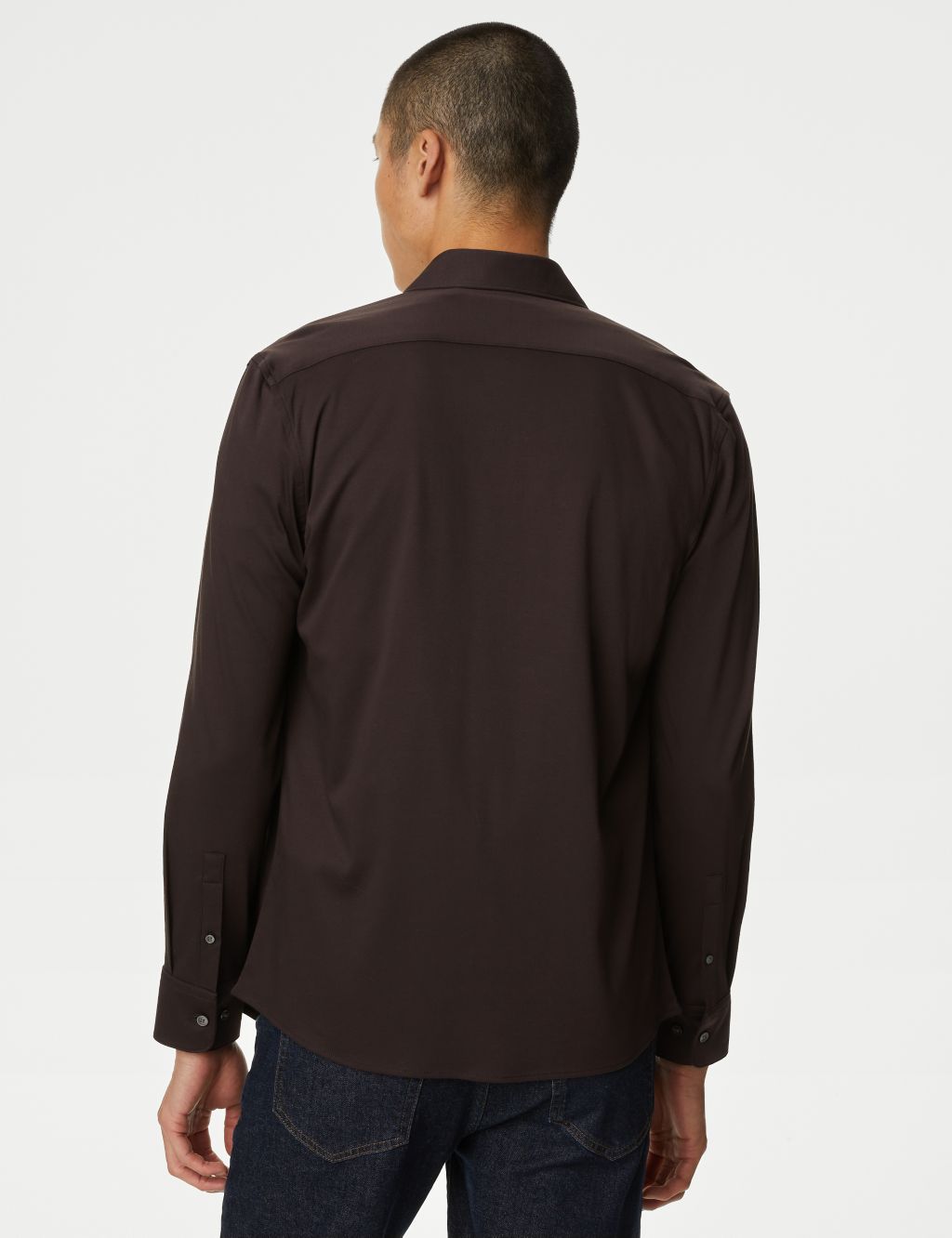 Slim Fit Jersey Cotton Shirt image 5
