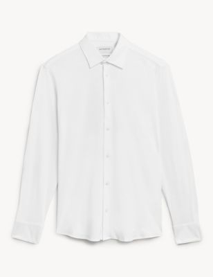 Slim Fit Jersey Cotton Shirt