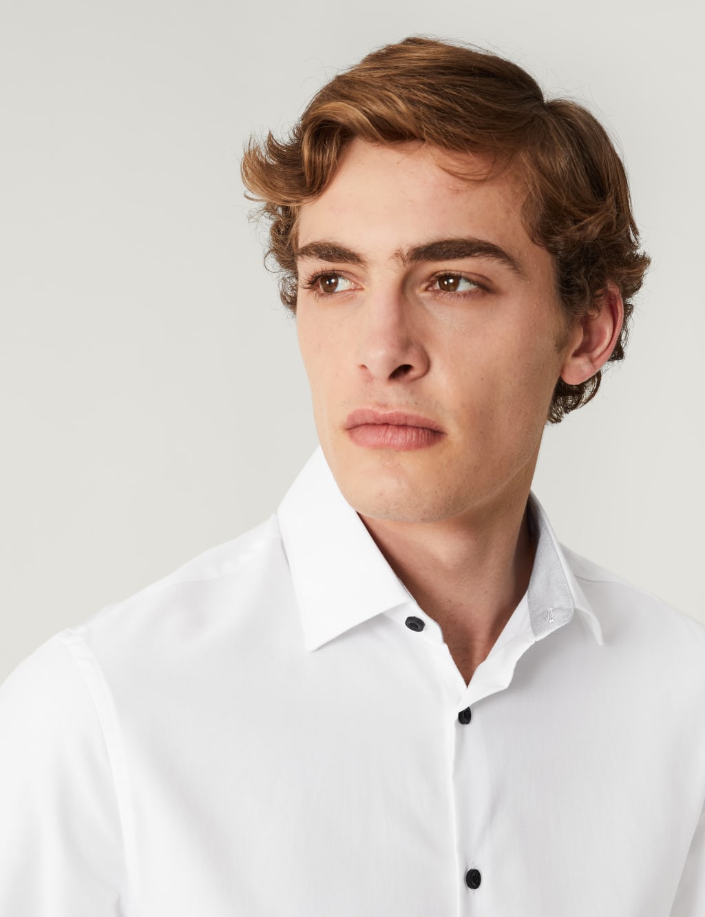 Slim Fit Pure Cotton Textured Shirt image 3