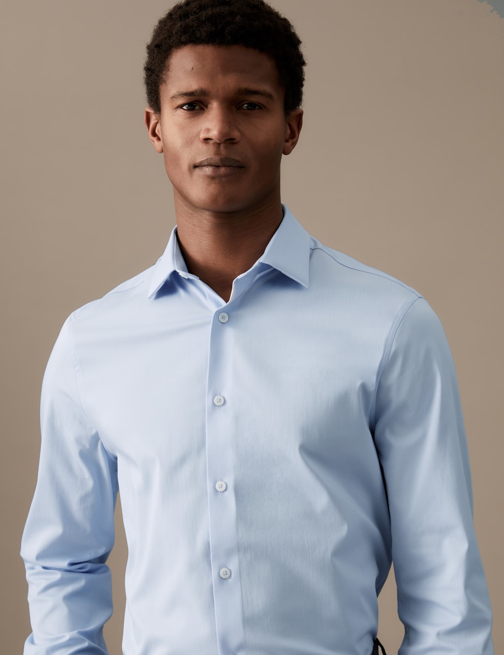 Slim Fit Easy Iron Cotton Rich Shirt image 6