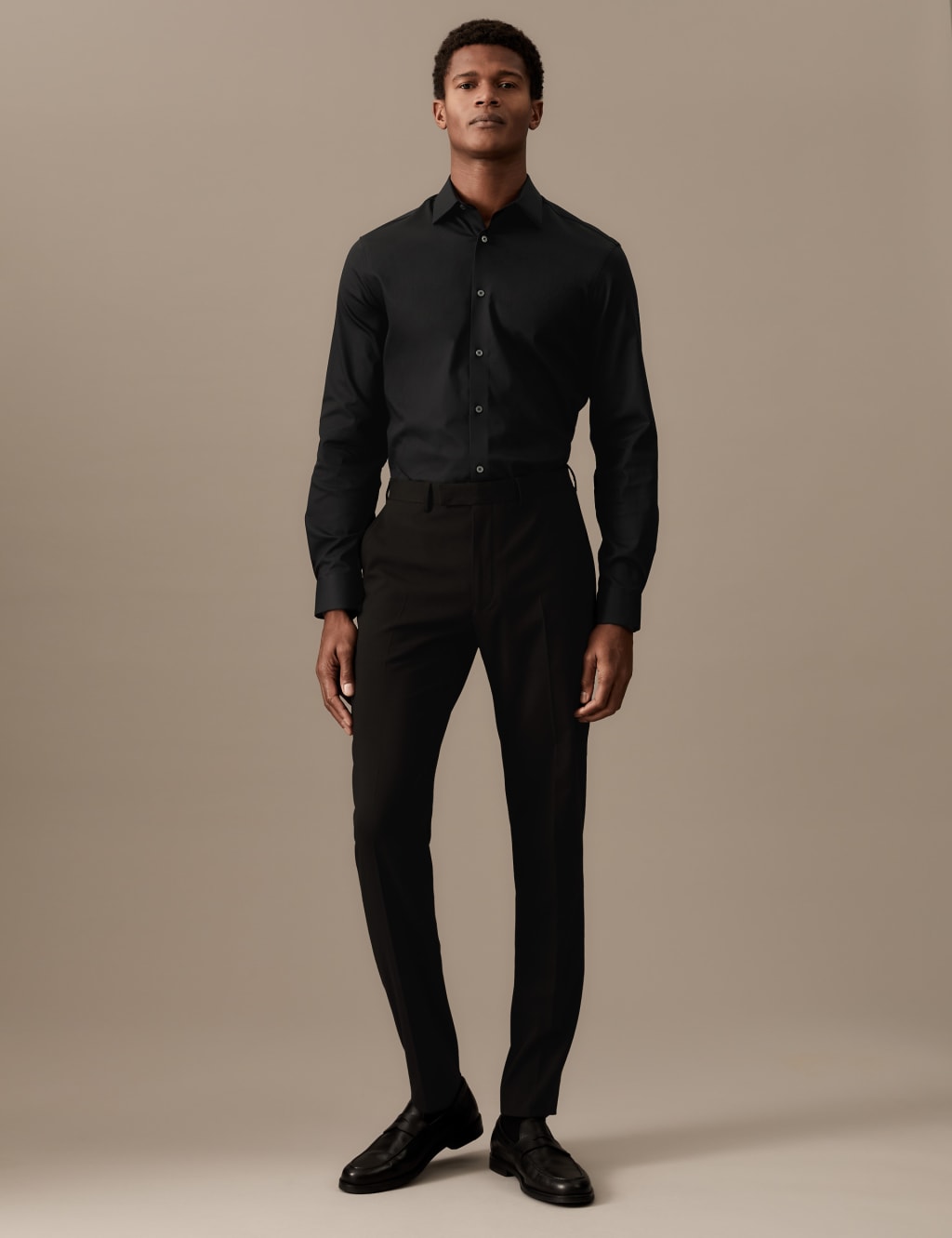 Slim Fit Easy Iron Cotton Rich Shirt image 3