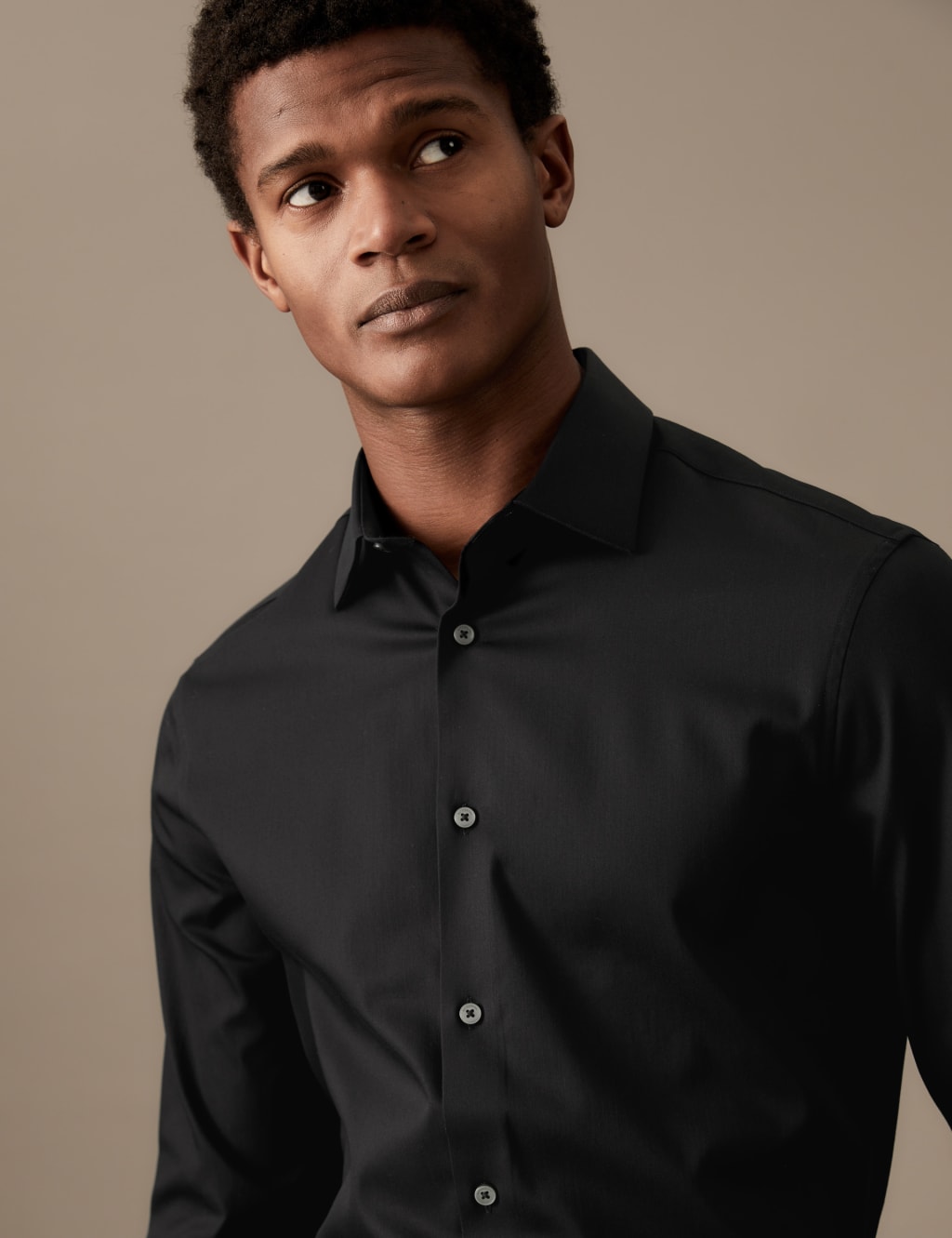 Slim Fit Easy Iron Cotton Rich Shirt image 6