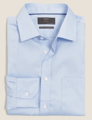 Regular Fit Non Iron Cotton Twill Shirt - QA