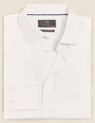 Chemise serg&eacute;e coupe standard, sans repassage