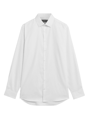 

M&S Collection Camisa de ajuste estándar de planchado fácil 100% algodónMens - White, White