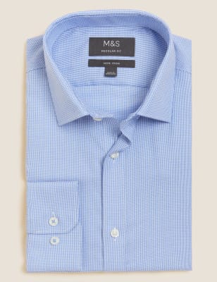 Regular Fit Non Iron Pure Cotton Shirt - US