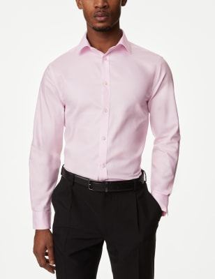 Organic Twill Extra Slim Fit Shirt Double Cuff