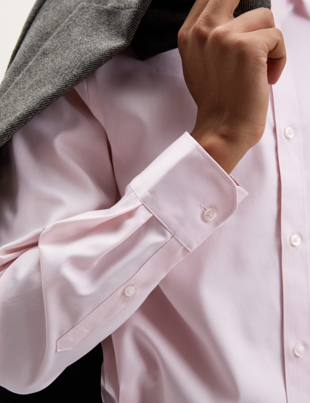 Regular Fit Pure Cotton Non Iron Shirt image 2