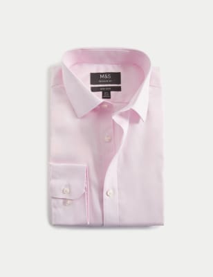 Regular Fit Non Iron Pure Cotton Twill Shirt