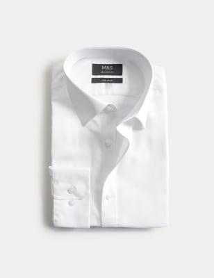 Regular Fit Non Iron Pure Cotton Twill Shirt