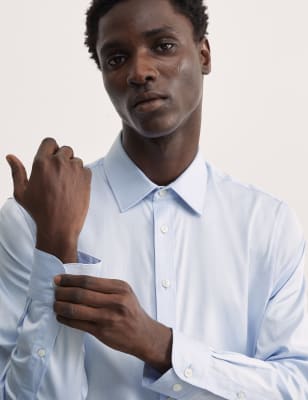 Tailored Fit Pure Cotton Twill Shirt