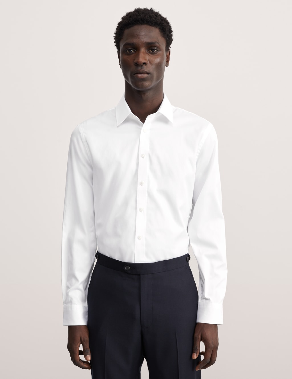 Tailored Fit Pure Cotton Twill Shirt image 4