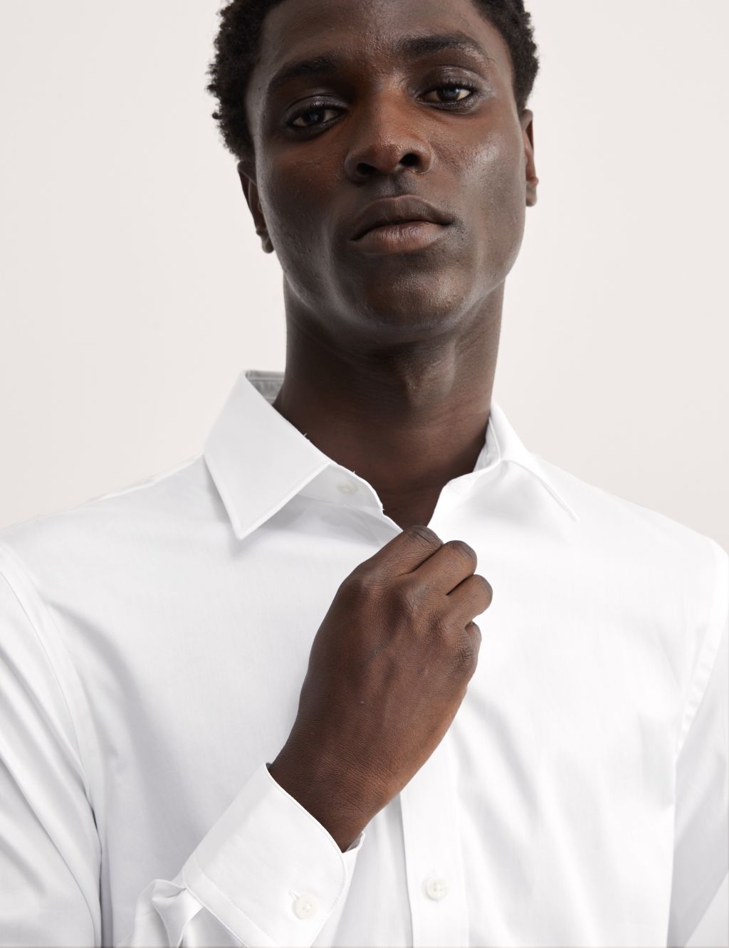 Tailored Fit Pure Cotton Twill Shirt image 1