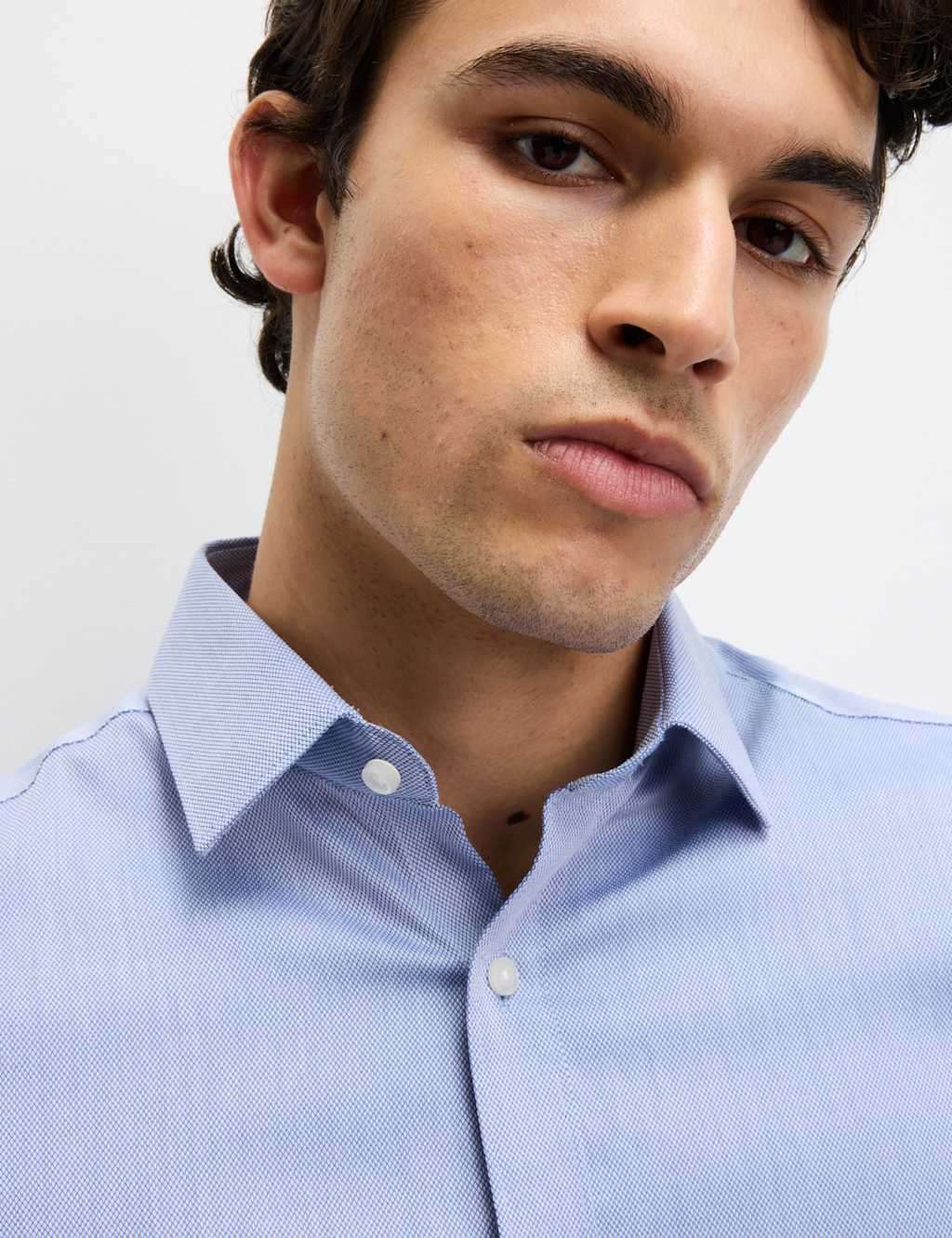 Men's Blue Formal Shirts M&S