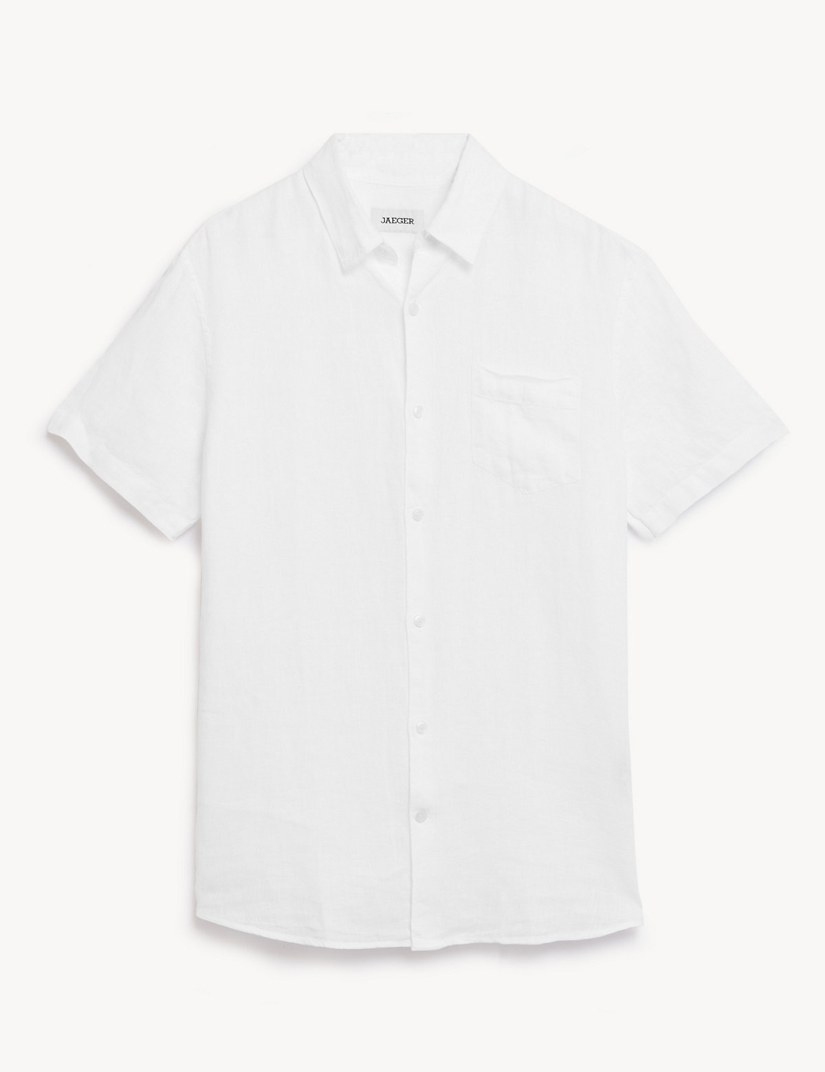 Luxury Pure Linen Short Sleeve Shirt