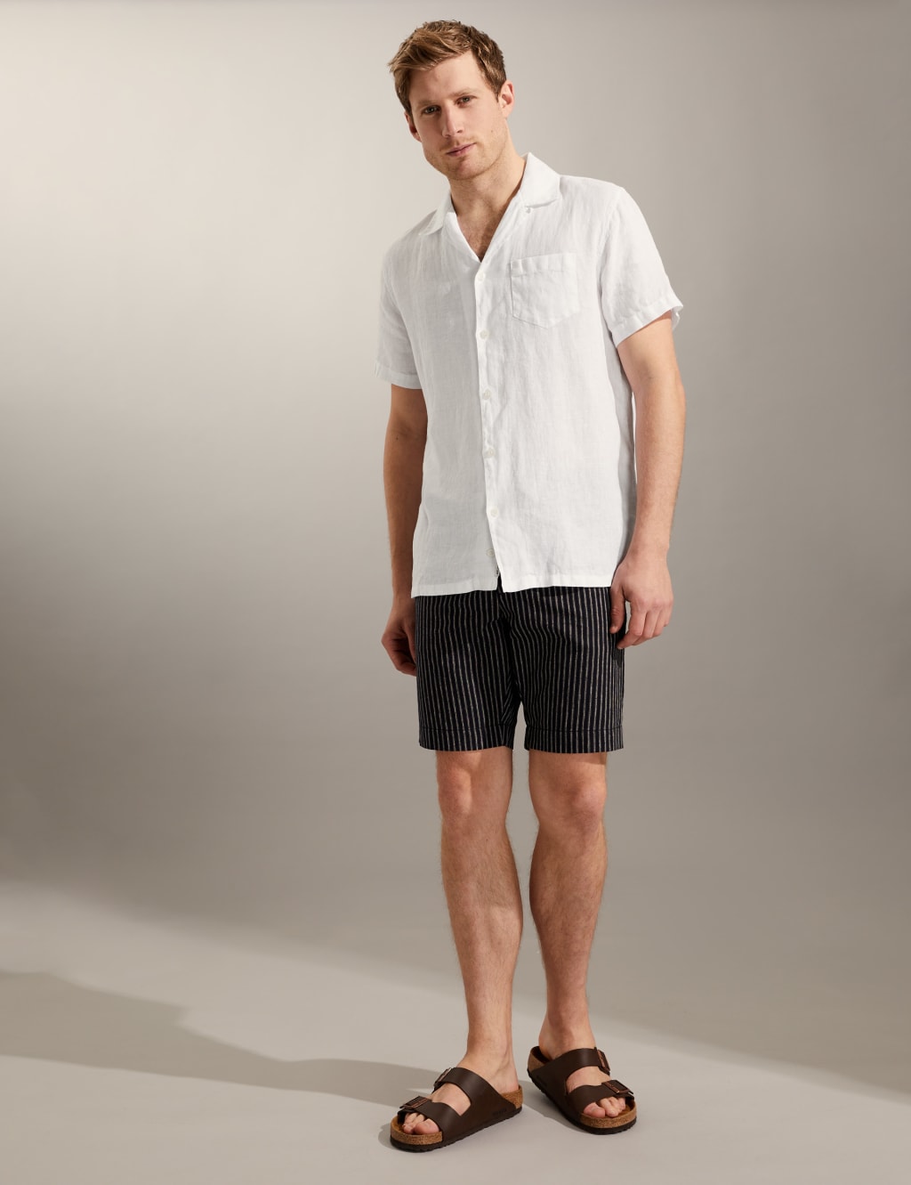 Pure Linen Cuban Collar Shirt image 4