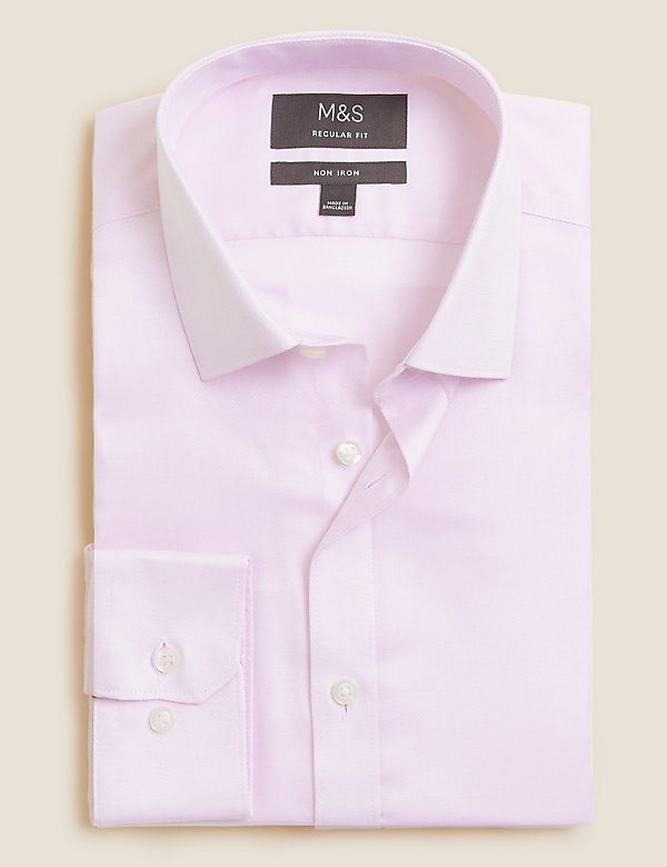 Regular Fit Pure Cotton Textured Shirt - HK