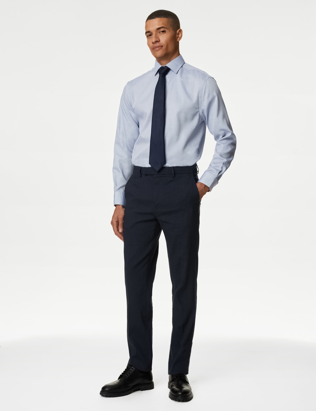 Regular Fit Pure Cotton Textured Shirt image 3