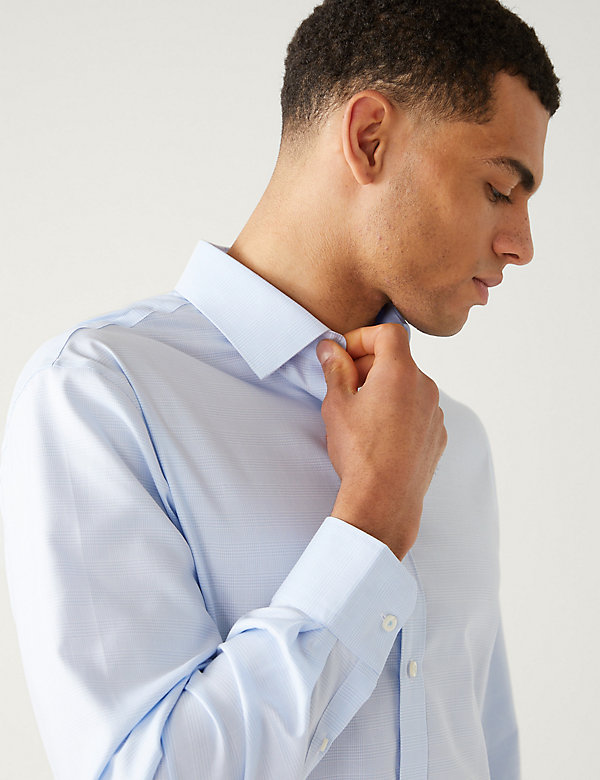 Regular Fit Non Iron Pure Cotton Check Shirt - EE