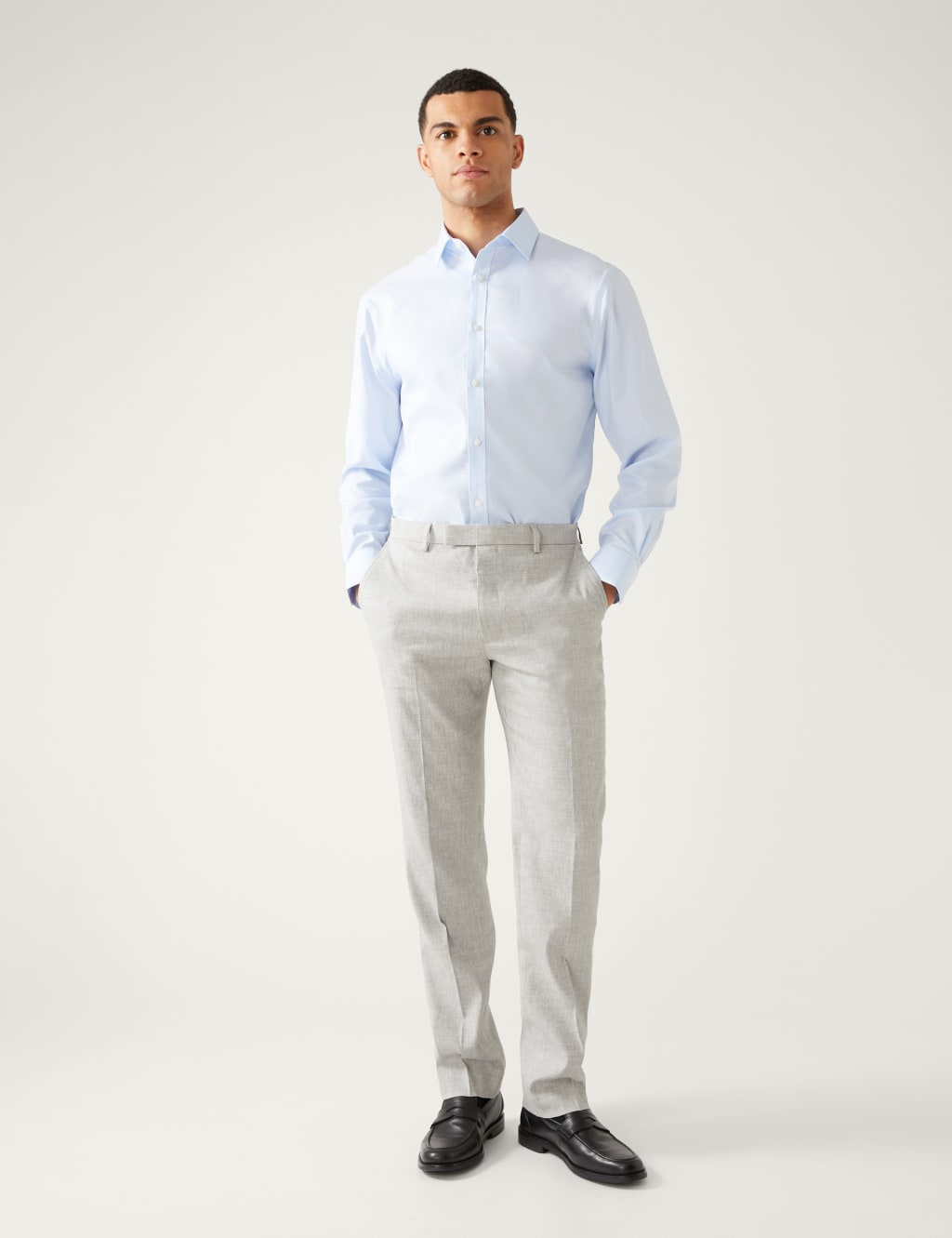 Regular Fit Non Iron Pure Cotton Check Shirt image 3