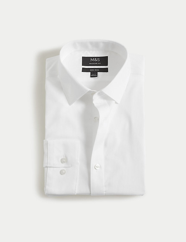 Camisa satinada de ajuste estándar sin planchado 100% algodón - ES