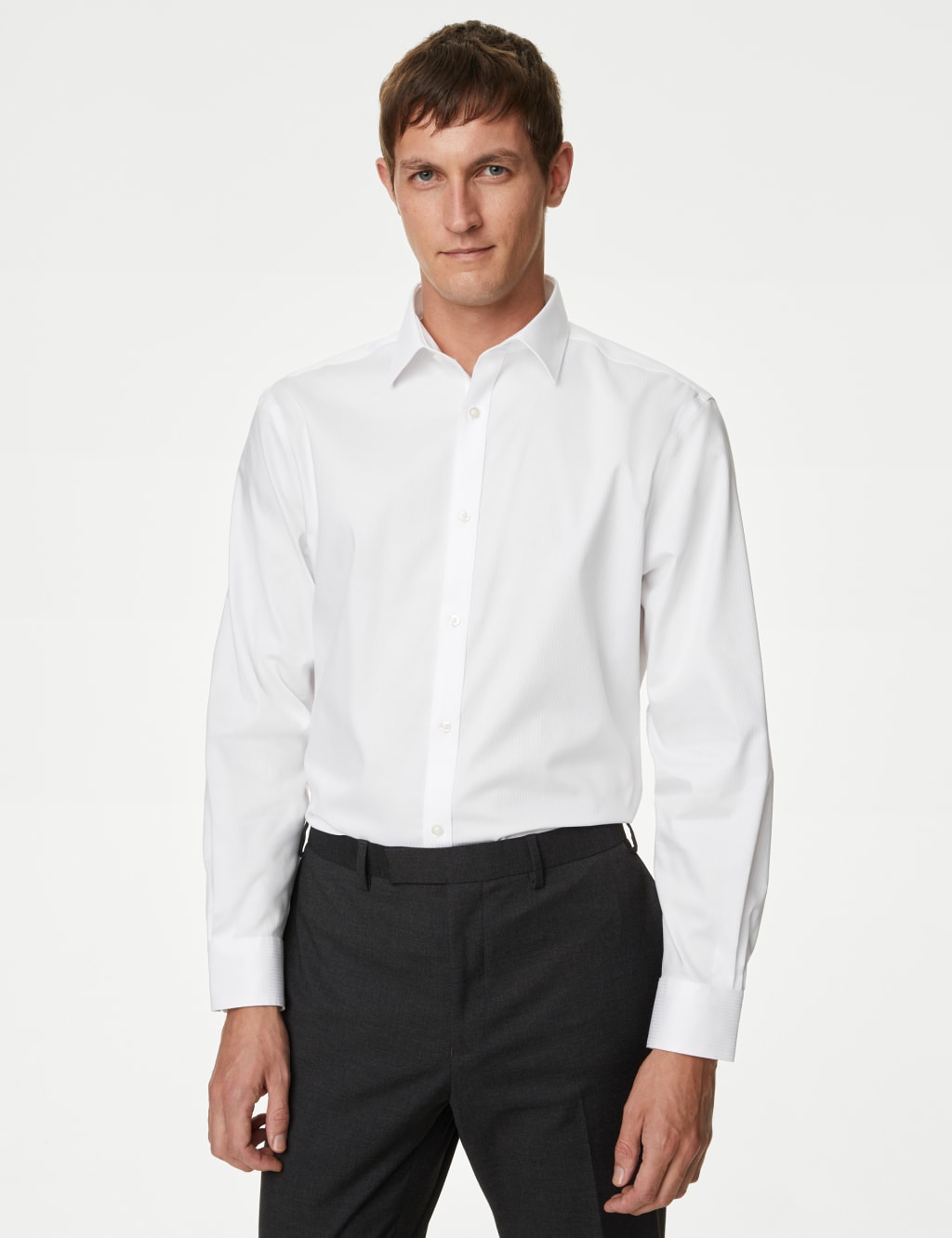Regular Fit Pure Cotton Non Iron Striped Shirt image 4