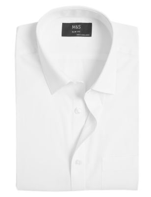 M&S Mens 3 Pack Slim Fit Short Sleeve Shirts