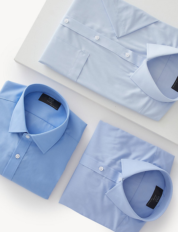 3pk Tailored Fit Short Sleeve Shirts - ES