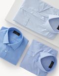 Set van 3 overhemden met elegante snit en korte mouwen