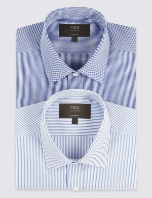 marks and spencer mens slim fit shirts