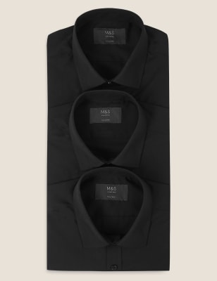 marks and spencer short sleeve formal shirts