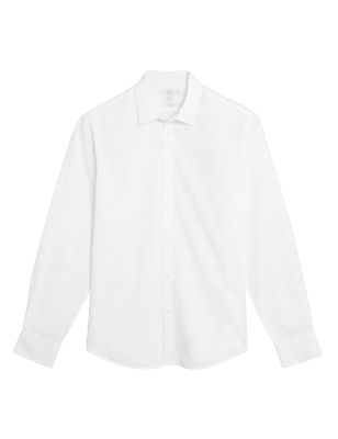 

M&S Collection Camisa de ajuste estándar 100% algodónMens - White, White