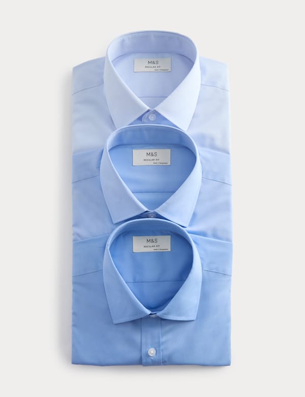 3 Pack Regular Fit Short Sleeve Shirts