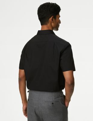 M&S Mens 3 Pack Regular Fit Short Sleeve Shirts