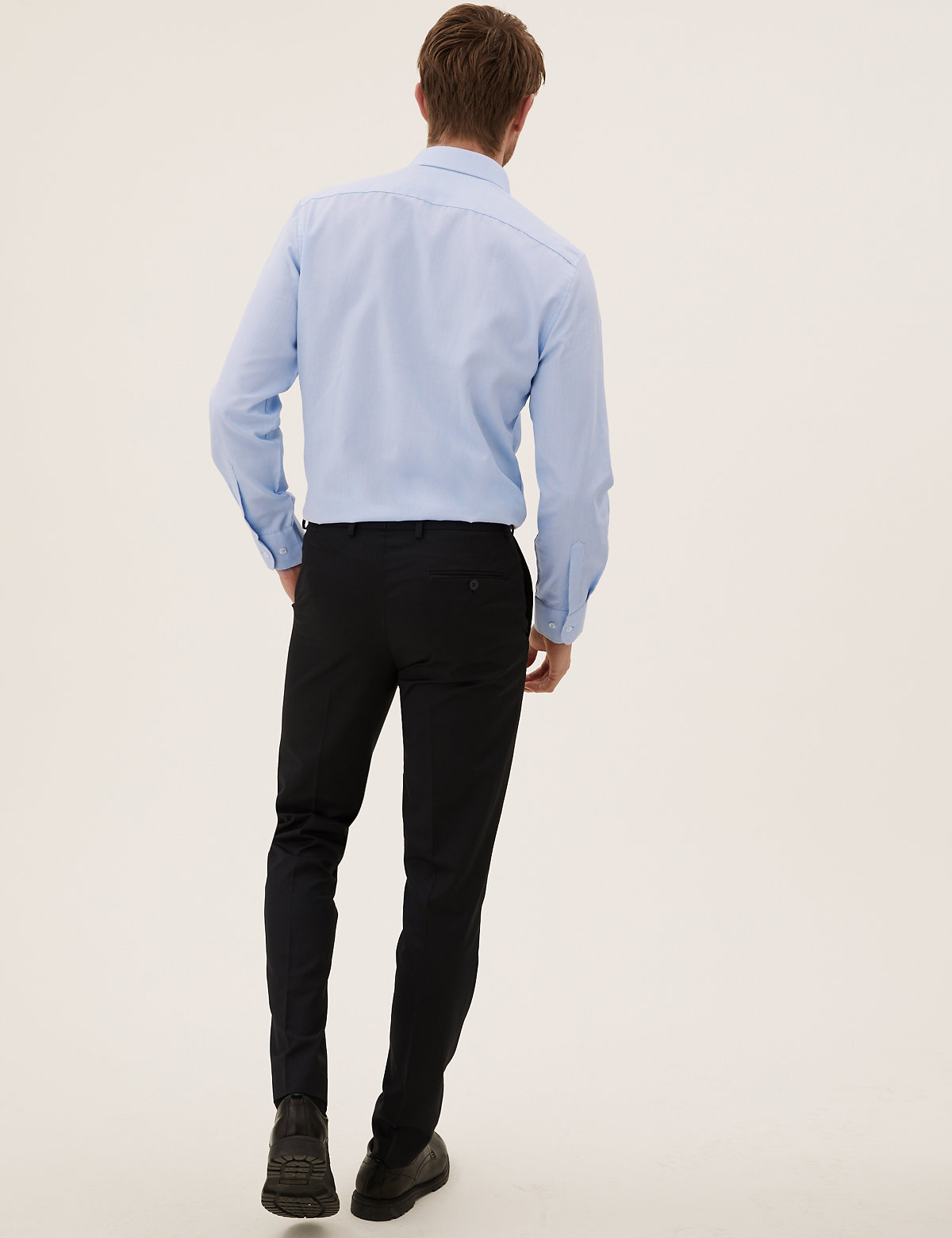 Tailored Fit Easy Iron Textured Shirt