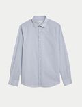 Regular Fit Pure Cotton Textured Shirt