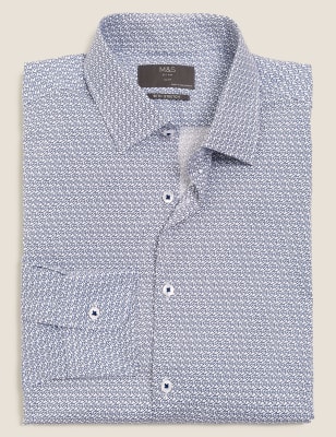 m&s slim fit shirts